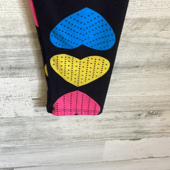 Adorable Colorful Heart Neon Love Leggings One Size - Picture 9 of 14
